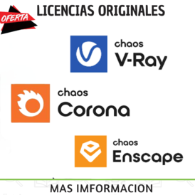 Licencias originales Edu Vray,Enscape,Corona