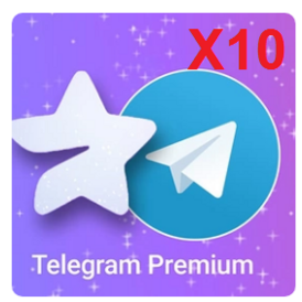 10 Telegram premium 1 Month(Bulk x10)