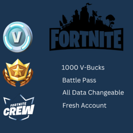 New Account With 1000 V-bucks and BP