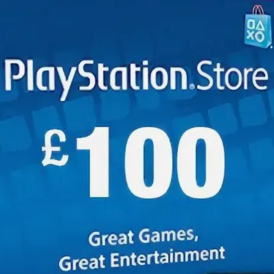 PlayStation PSN 100 GBP STOCKABLE