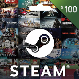 Steam Wallet 100$  Steam 100 USD Stockable US