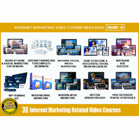 180 internet marketing ebook & videos courses