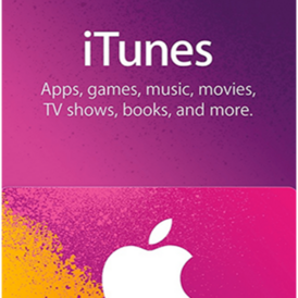 iTunes Gift Card 300$ USD (USA) (Stockable)