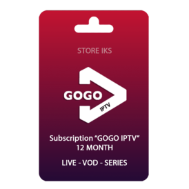 GOGO IPTV 12 MONTHS